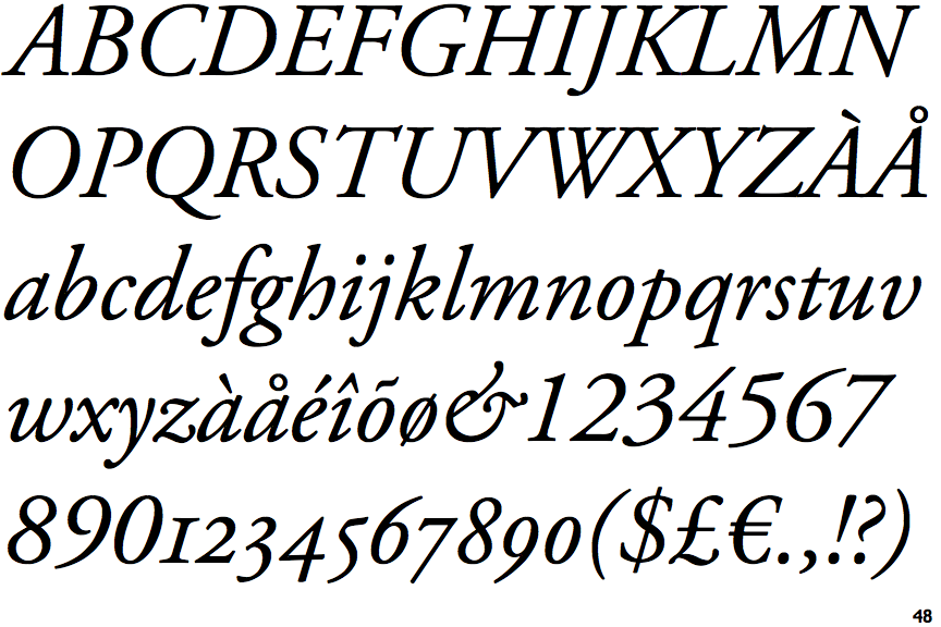 adobe garamond bold font